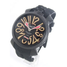 ガガミラノ マニュアーレ48mm 手巻き スモールセコンド キャンバス ライトベージュ/ メンズ 5016.9 コピー 腕時計