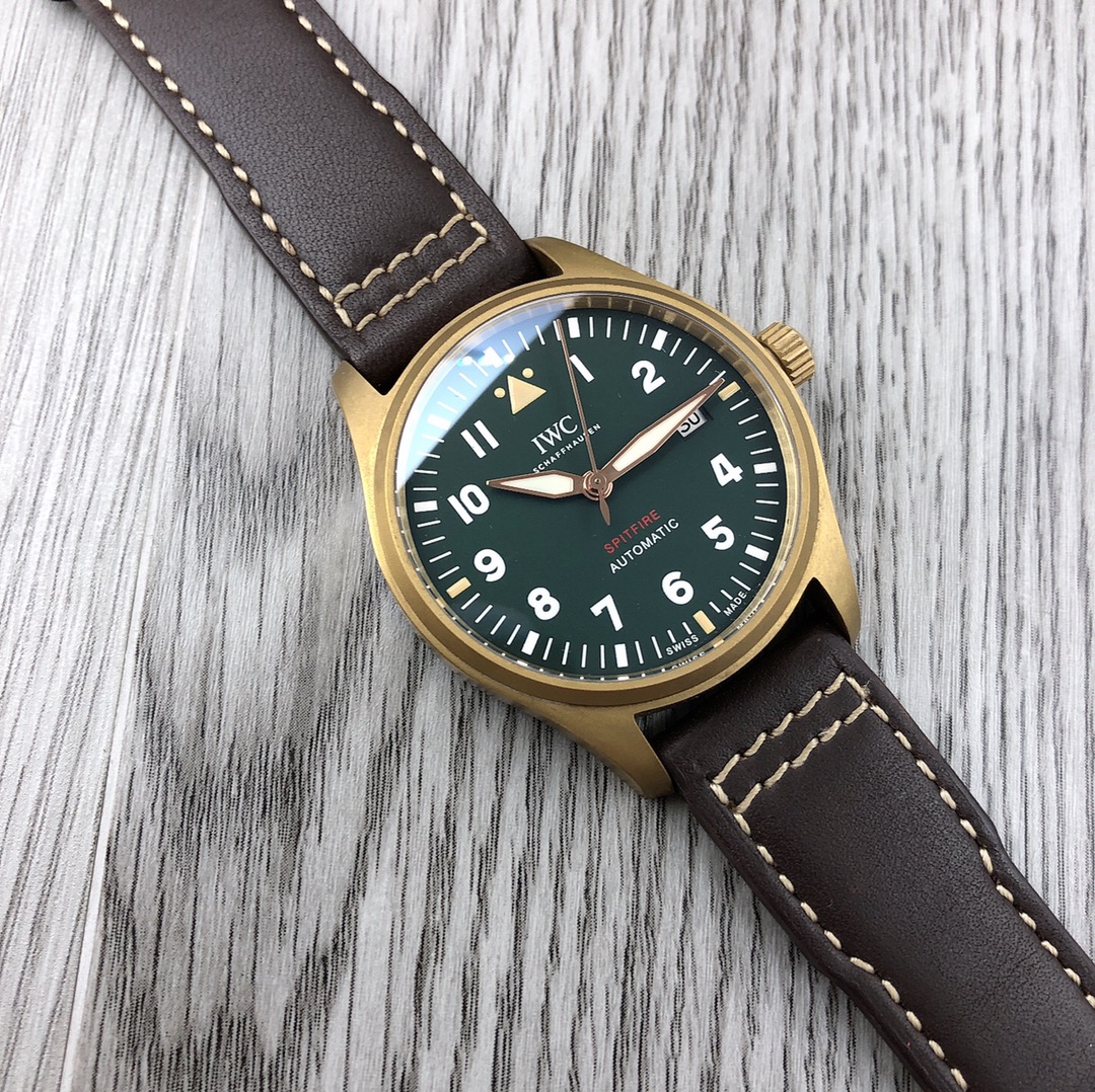 IWC パイロット コピー 茶色のイタリアカーフ IW327002 スーパーコピー 腕時計[3]
