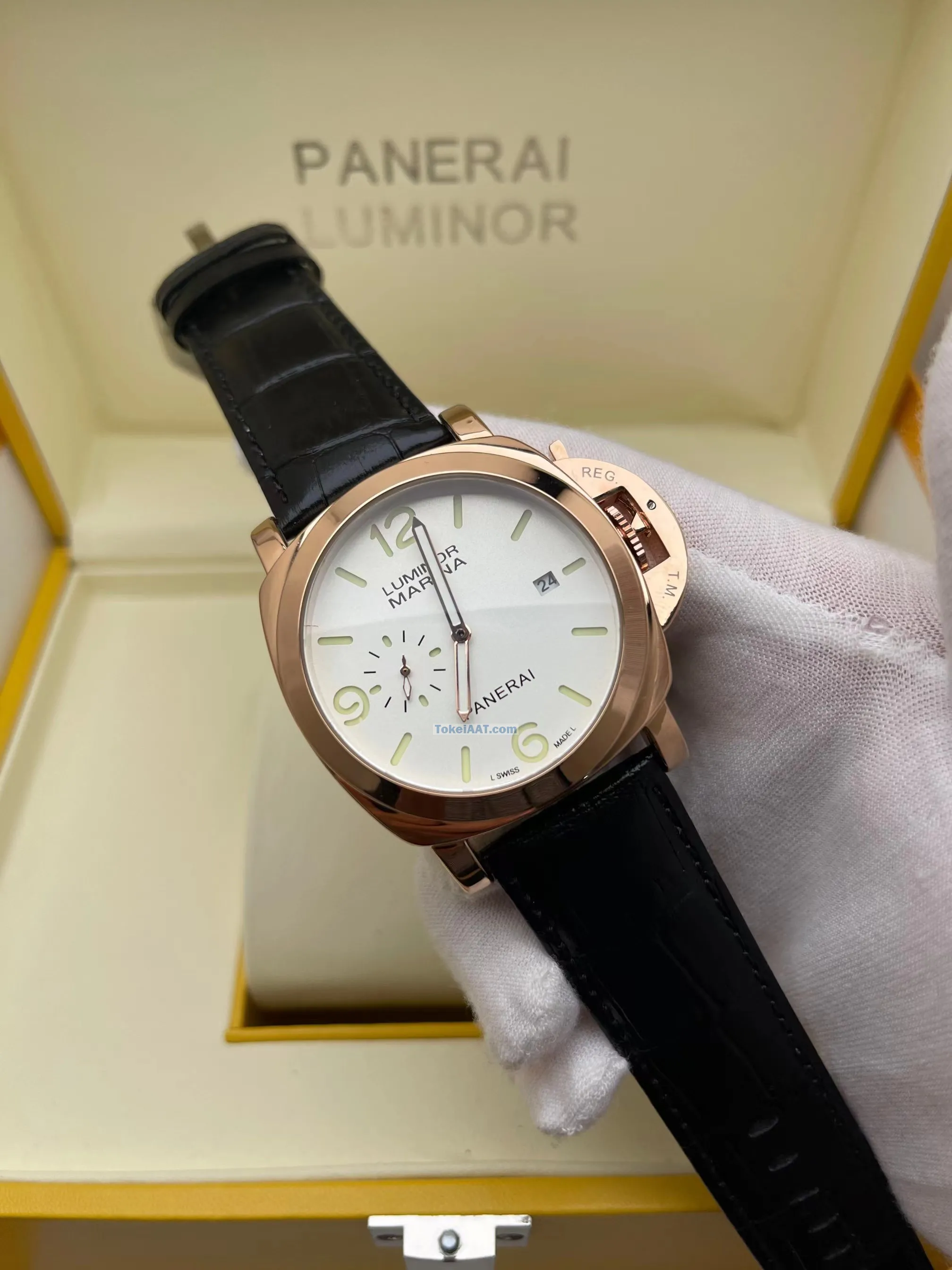 牛革ストラップ！PANERAI オートマティック高品質 P292344[2]