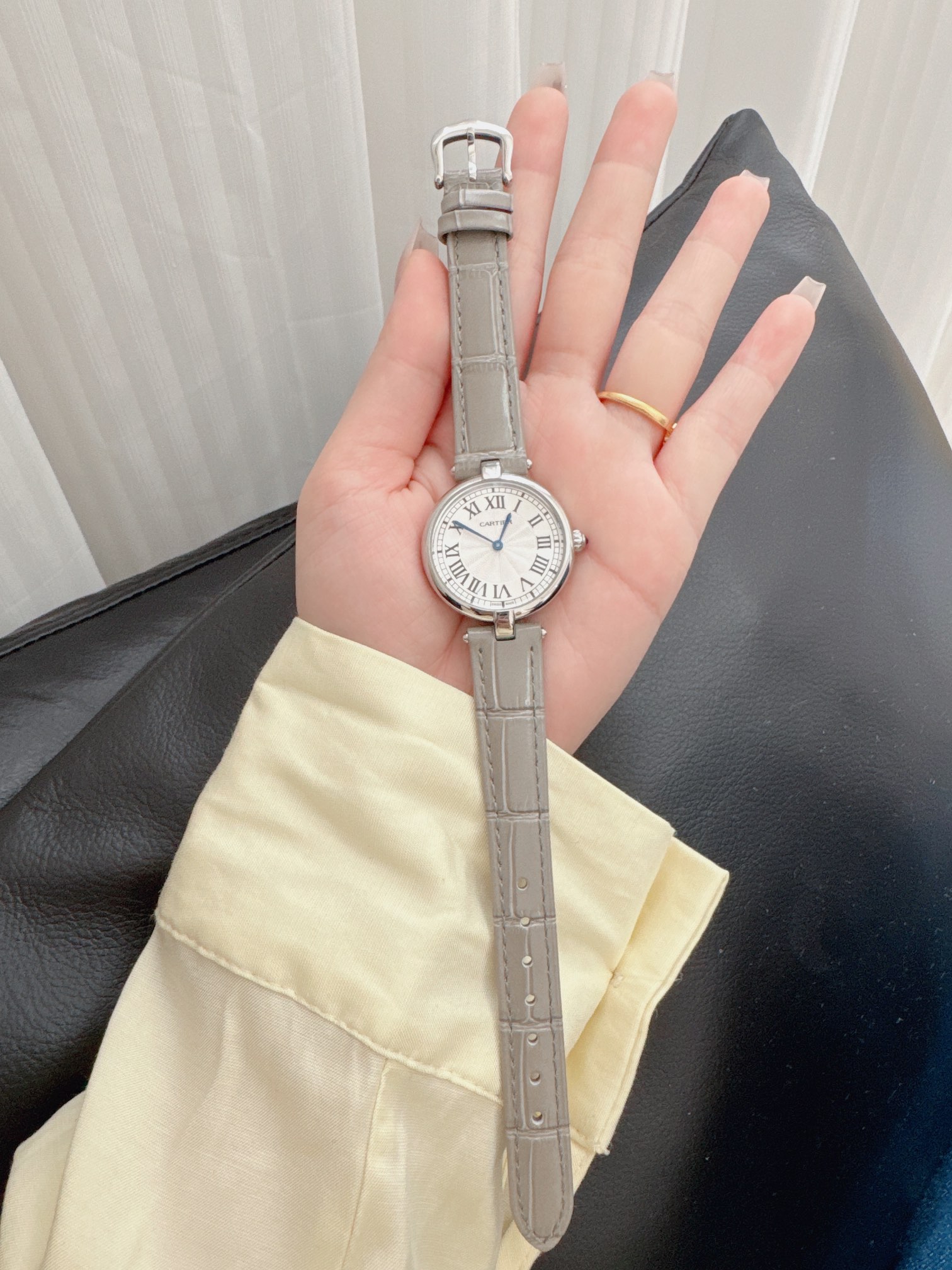 Cartier中古バロンブルー時計丸いダイヤルC29A230[5]