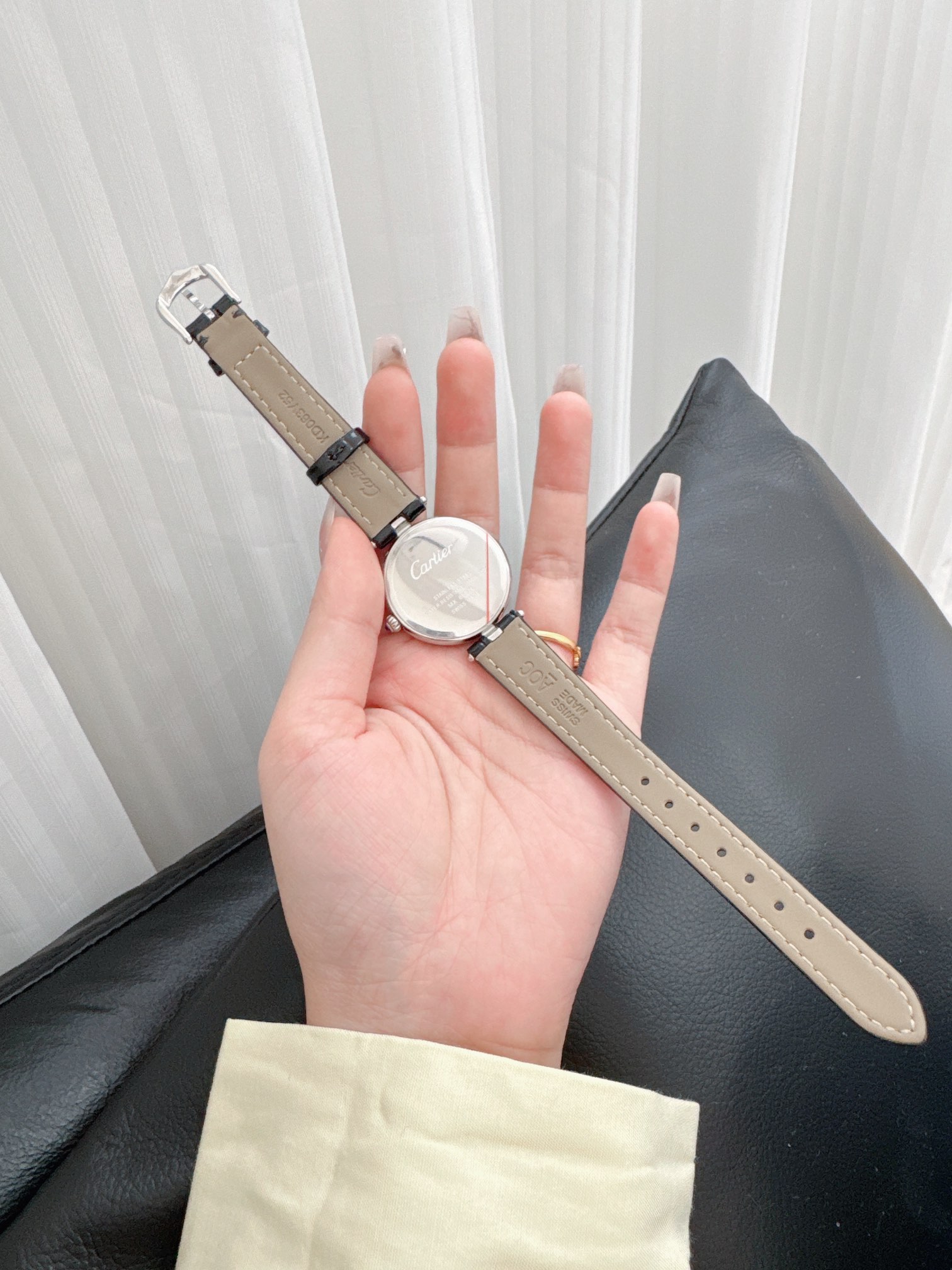 Cartier中古バロンブルー時計丸いダイヤルC29A230[7]