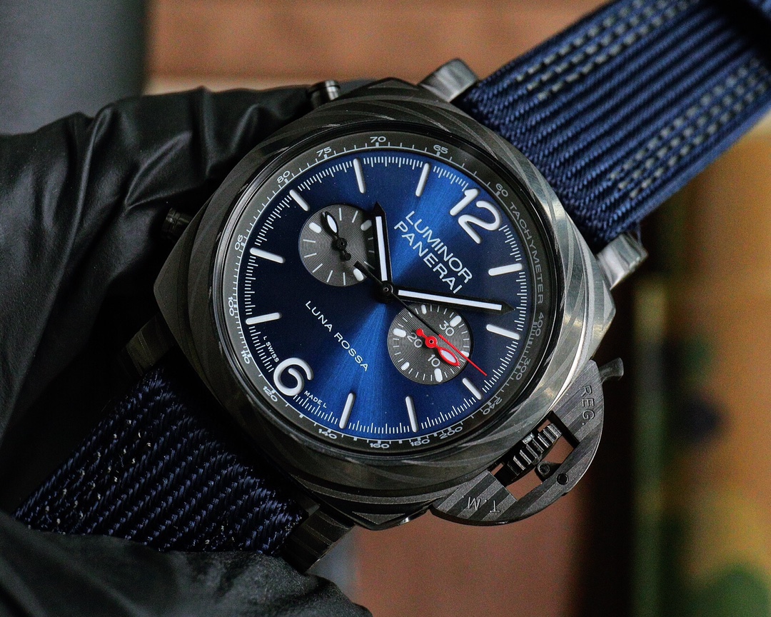 パネライコピー時計 クロノグラフ ブルー47 mm 最高級靭性465611[2]