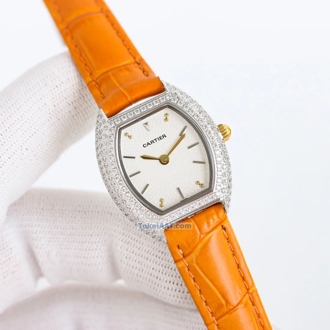 【超リアルな写真撮影】Cartier-カルティエコピーミニ レディバレルタイプ838BJ10[3]