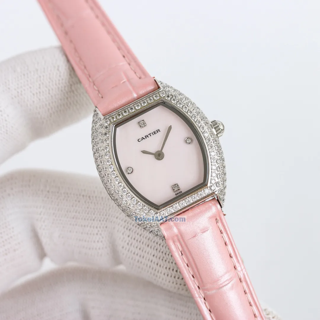 【超リアルな写真撮影】Cartier-カルティエコピーミニ レディバレルタイプ838BJ10[4]