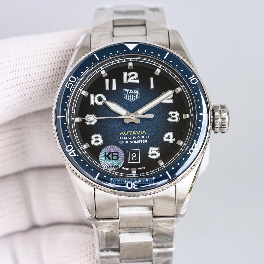 タグ・ホイヤー オータヴィア42mm ファッションブルーN級品ブランドTAG982[1]
