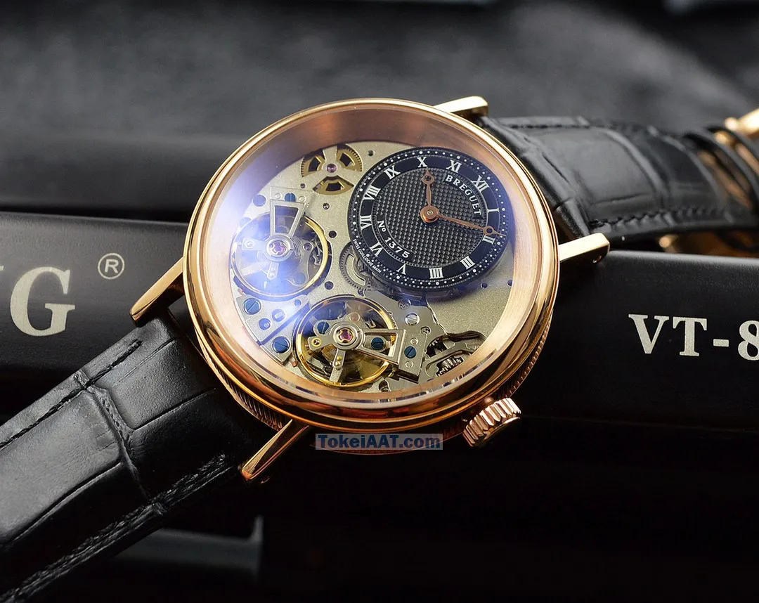 高級メンズ ブレゲコピー時計42mm ダブルフライホイール8223/B92[4]