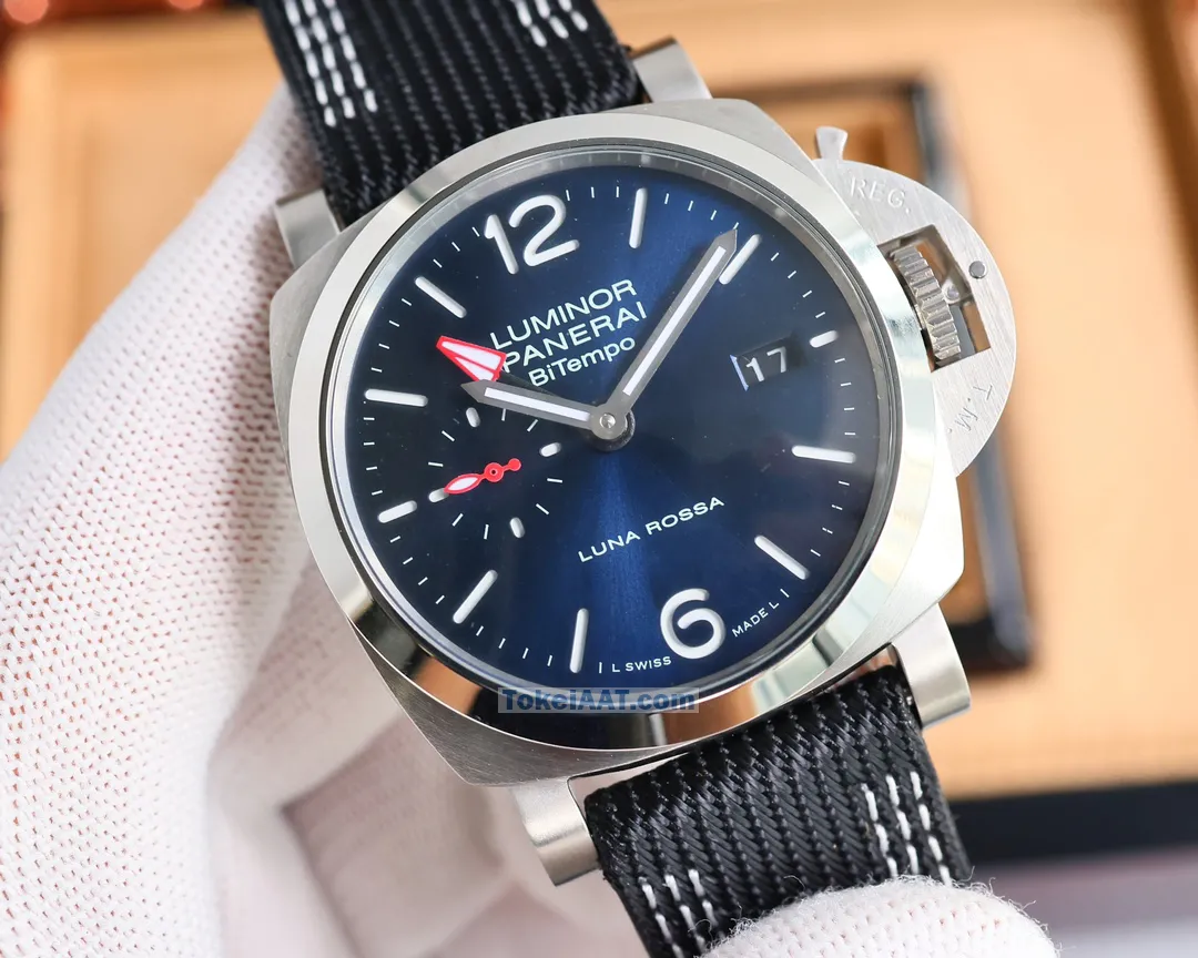 パネライルミノール マリーナ GMT 日付表示付PM118803 - 贈り物に最適[1]