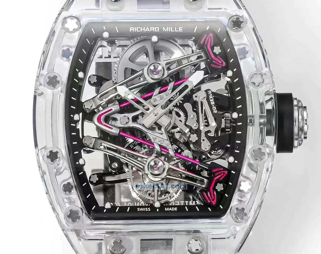 リシャール・ミルN級品ブランド RM38-02 スケルトン トゥールビヨン 手巻きムーブメント[4]