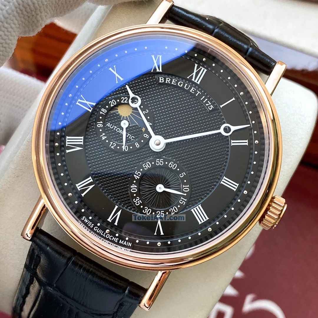ブレゲN級品 ローズゴールド素材 紳士腕時計41mm 高貴で優れたB490244[3]