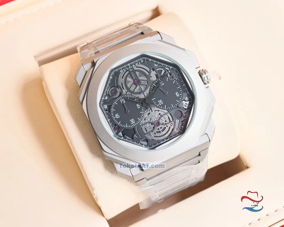最安値ブルガリコピー時計オクト904チタンメタル40mm 77929KQ[5]