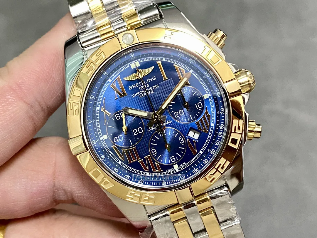 新しい人気ブライトリング機械式クロノグラフ 44mm エアロマリーン5038039G[1]