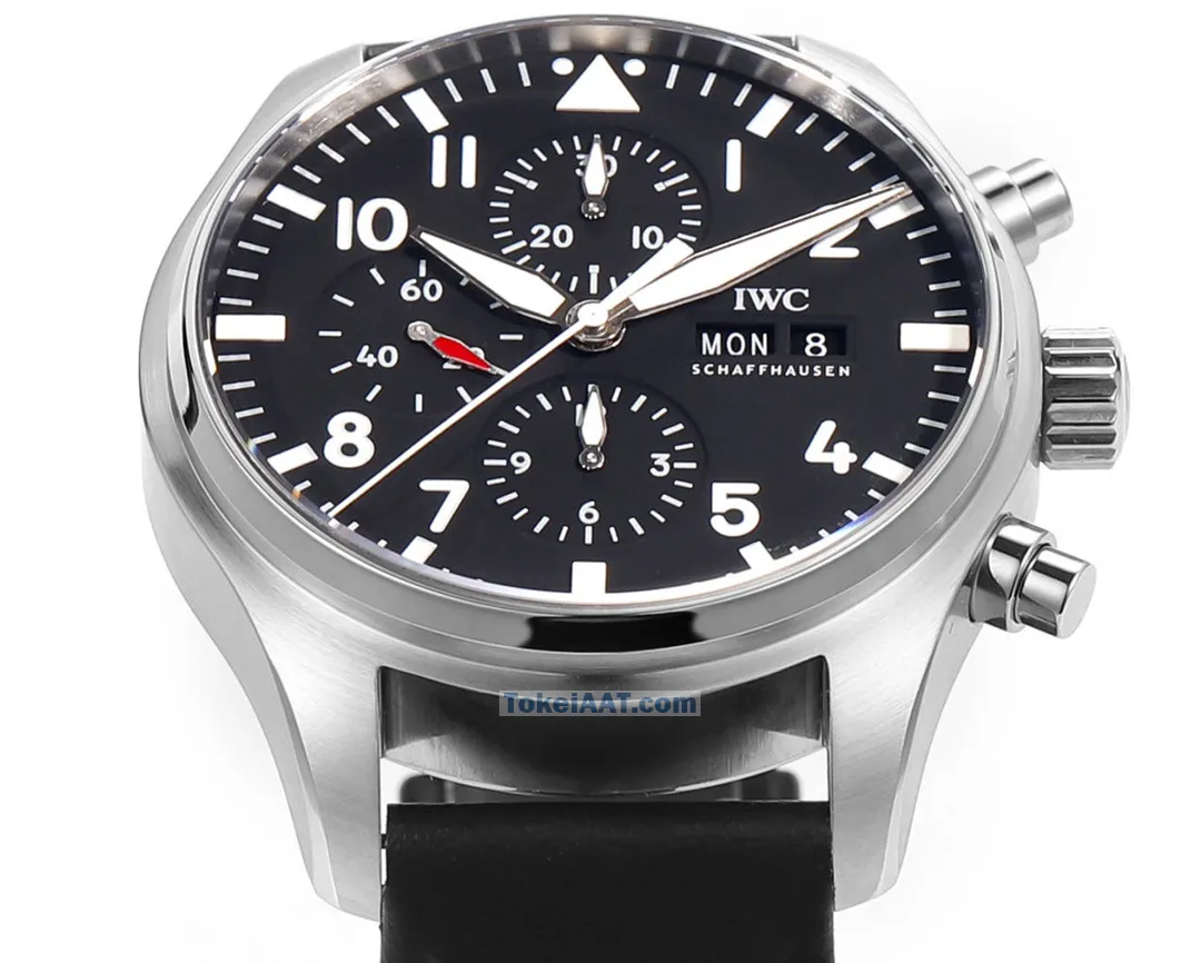 IWCコピー時計IW378003 パイロットブラックダイヤル【最安値挑戦】[3]