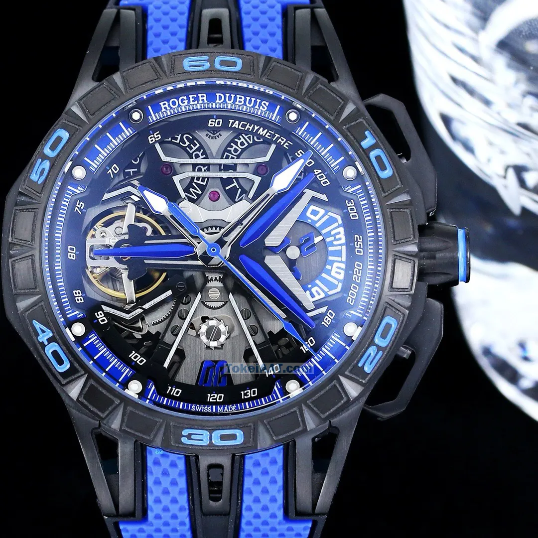ロジェ・デュブイ高級N品 エクスカリバー自動巻き カーボンチタン合金D16829Q51[4]