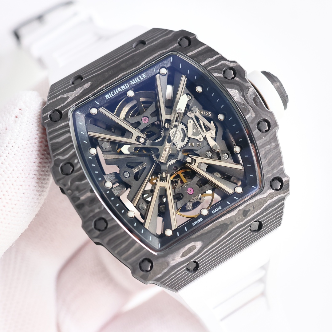 最高リシャール・ミルコピー RM12-01 トゥールビヨン カーボンファイバーとクォーツファイバー[1]