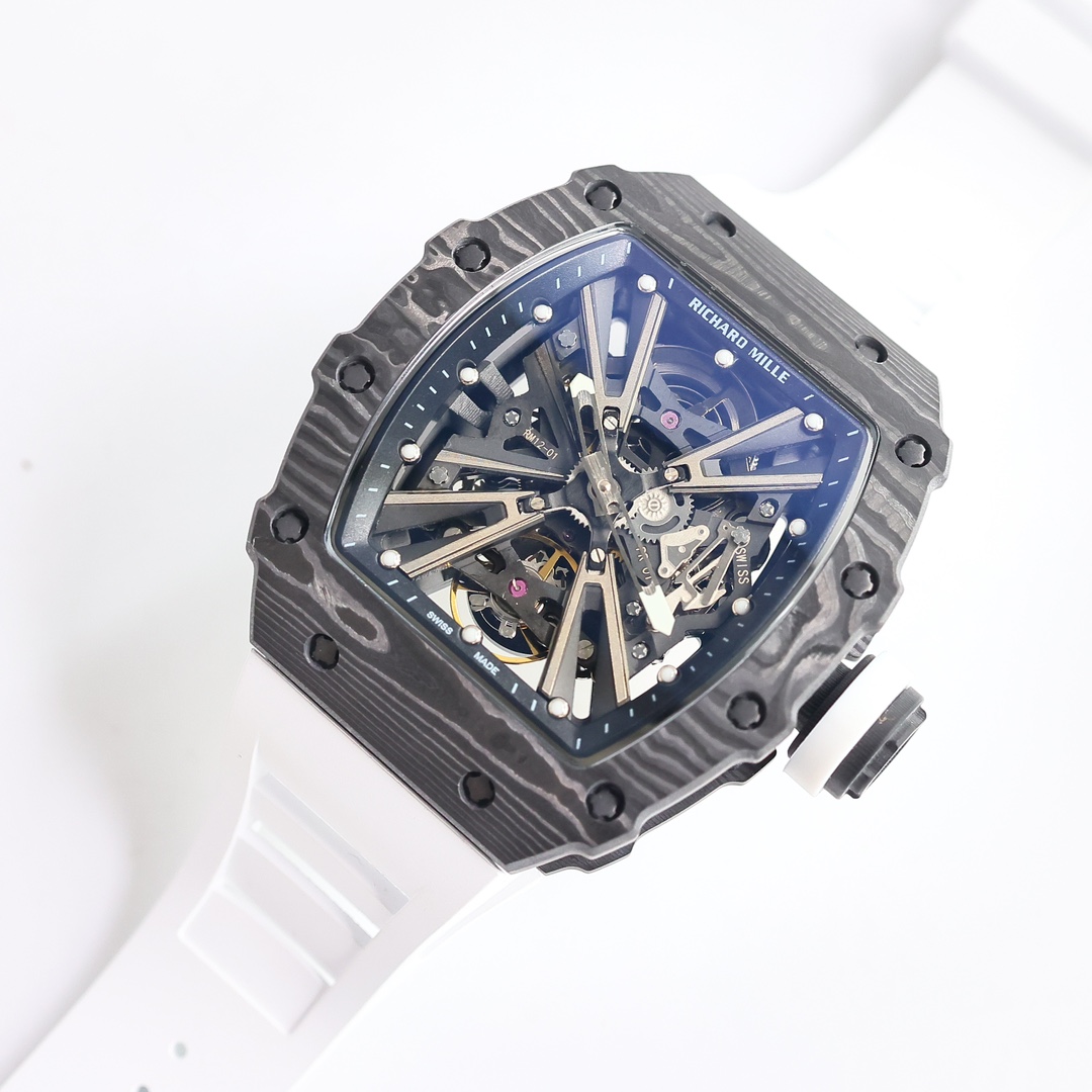 最高リシャール・ミルコピー RM12-01 トゥールビヨン カーボンファイバーとクォーツファイバー[8]