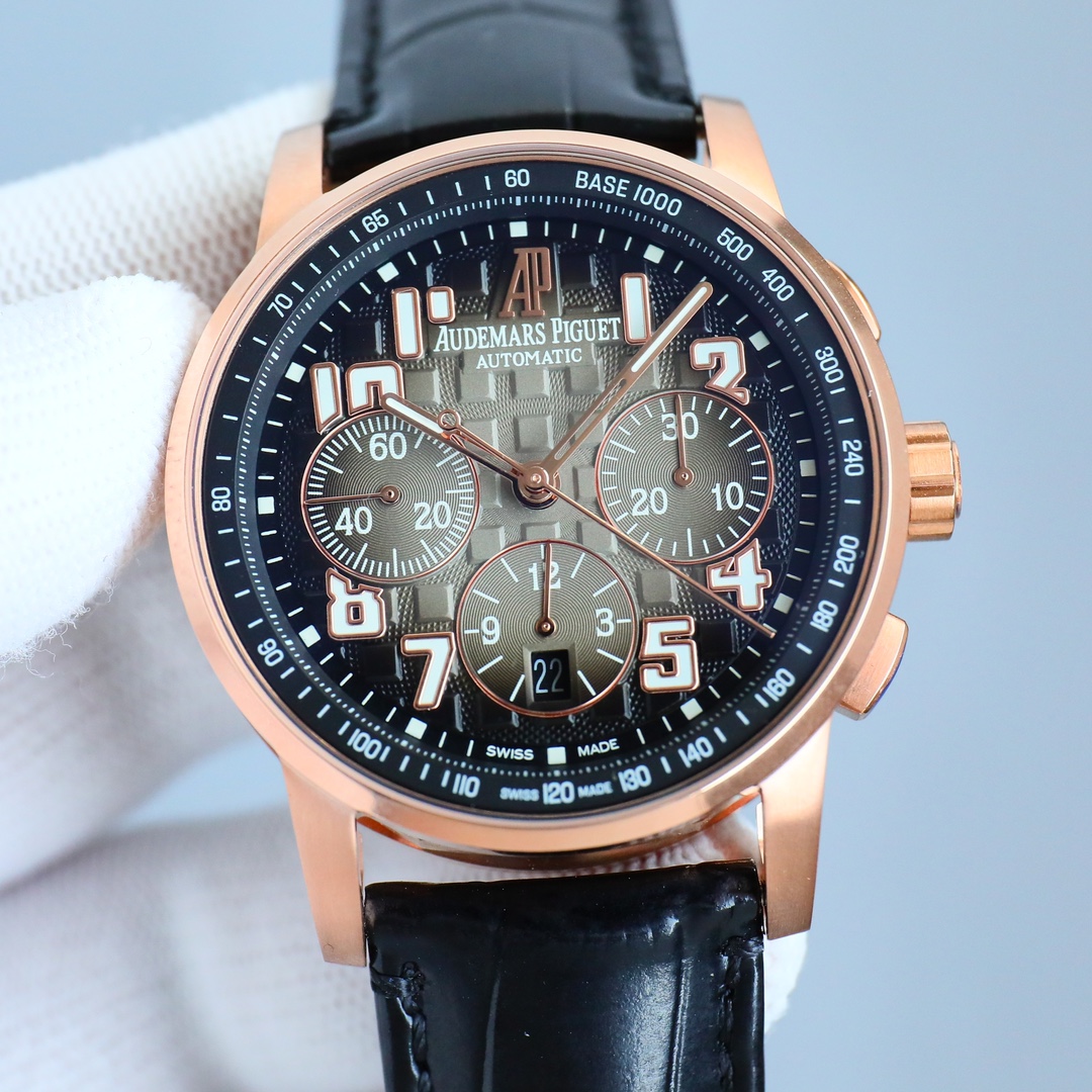 オーデマピゲスーパーコピーローズゴールド 41mm クロノグラフ メカニカル26048-H03