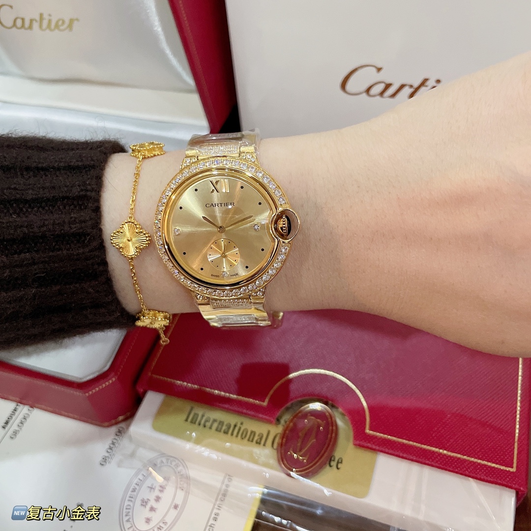 スーパーコピー時計通販カルティエ バロンブルー 新作レディースC67923[4]