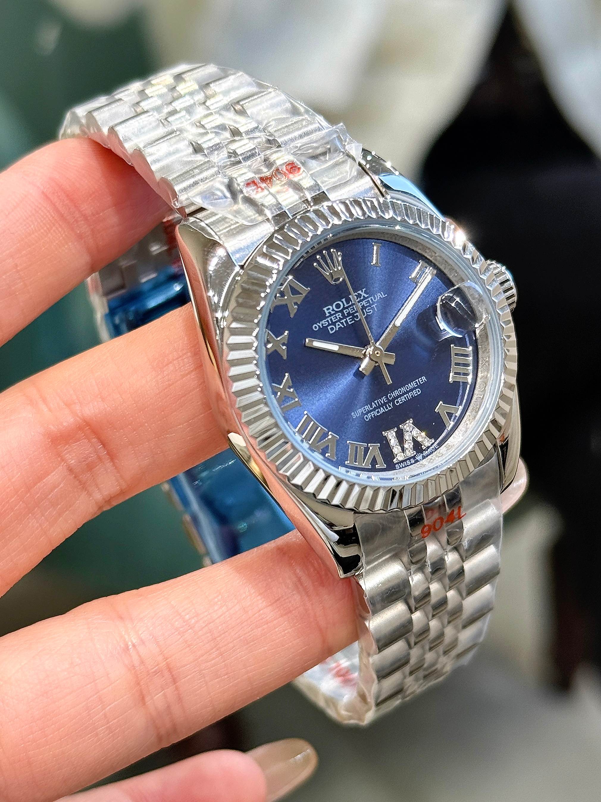 ロレックスROLEX デイトジャスト超人気 ブルー レディース新作M692301-2[1]