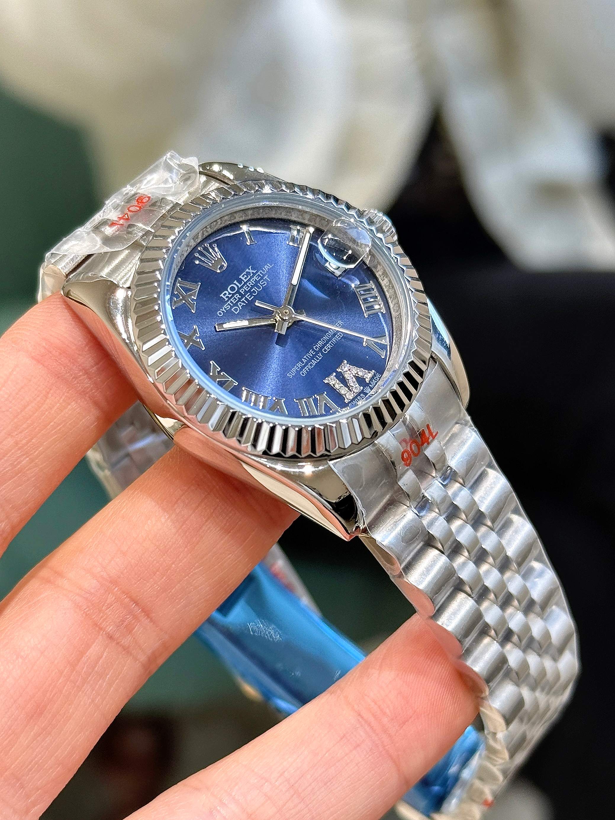 ロレックスROLEX デイトジャスト超人気 ブルー レディース新作M692301-2[3]