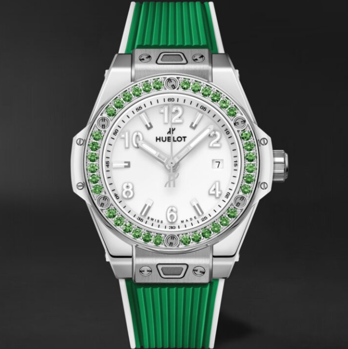 レディース新品 ウブロ ビッグ・バン 485.SG.2210.RX.1222 ワンクリック ジョイフル スチール33mm