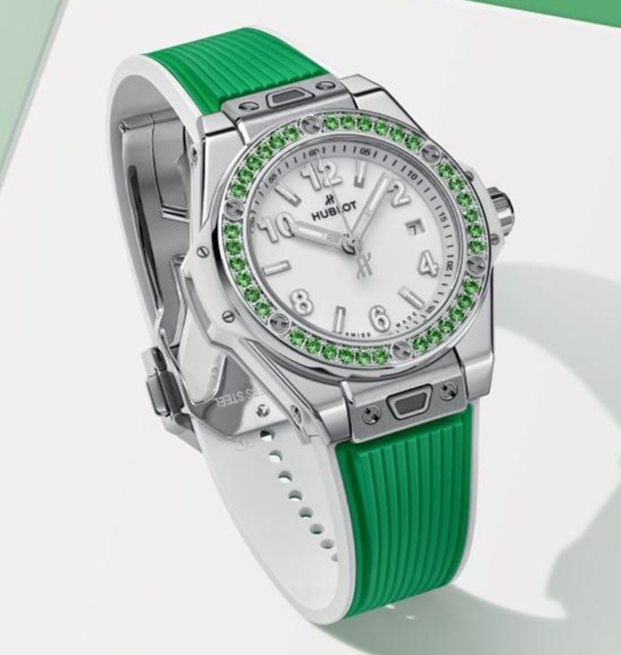 レディース新品 ウブロ ビッグ・バン 485.SG.2210.RX.1222 ワンクリック ジョイフル スチール33mm[1]