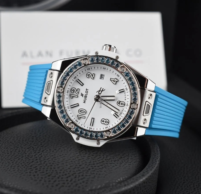 485.SL.2210.RX.1207 ウブロスーパーコピー時計ワンクリック ジョイフル スチール スカイブルー