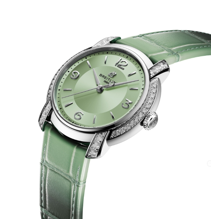 最高級 BREITLING グリーン レディ プレミエ オートマチックA10310671L1P1