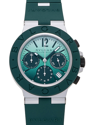 高級ブルガリ アルミニウム エメラルド 104076 グリーン メンズ販売