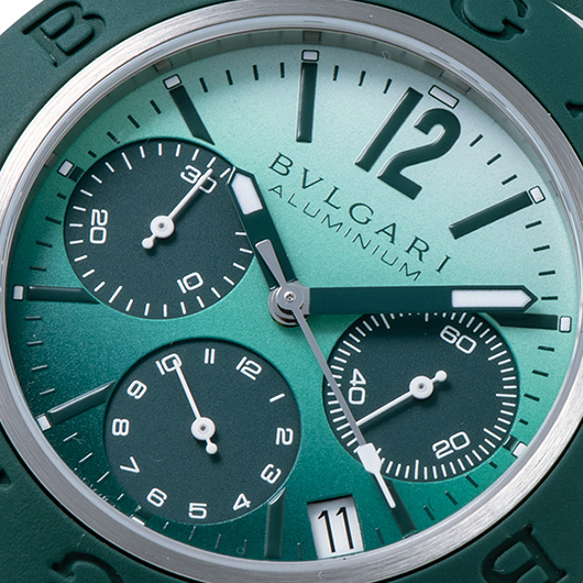 高級ブルガリ アルミニウム エメラルド 104076 グリーン メンズ販売[3]