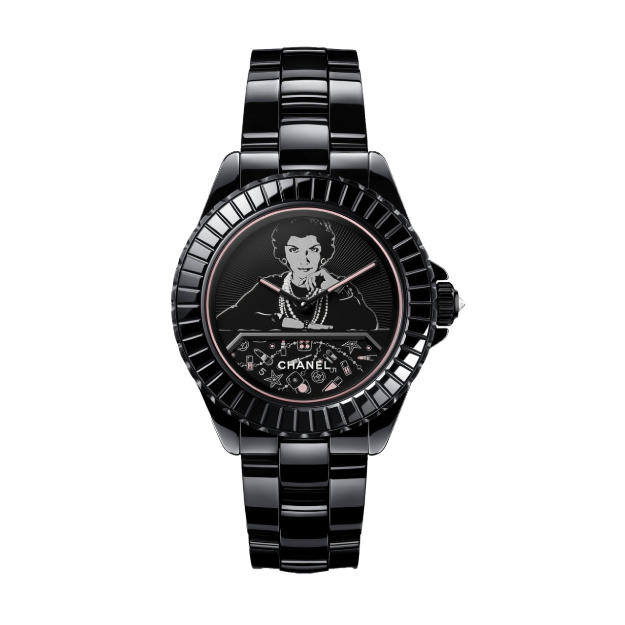 シャネルレプリカ腕時計 マドモアゼル J12 BLUSH キャリバー 12.1 38mm H10313