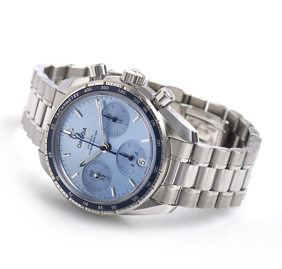 オメガ スピードマスター 自動巻き ブルー ステンレス ボーイズ 324.30.38.50.03.001[2]
