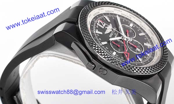 (BREITLING)腕時計ブライトリング 人気 コピー ベントレーGMT ミッドナイト?カーボン M476B19GRB