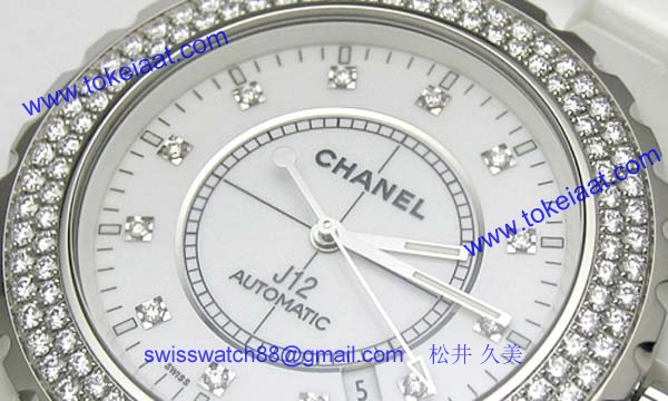偽物CHANELシャネル時計 スーパーコピーJ12 オートマティック ベゼルダイア H2013