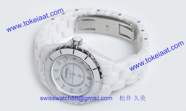 偽物CHANELシャネル時計 スーパーコピーJ12 ホワイトセラミック38 H2125