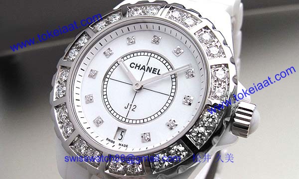 偽物CHANELシャネル時計 スーパーコピーJ12 ホワイトセラミック38 H2430