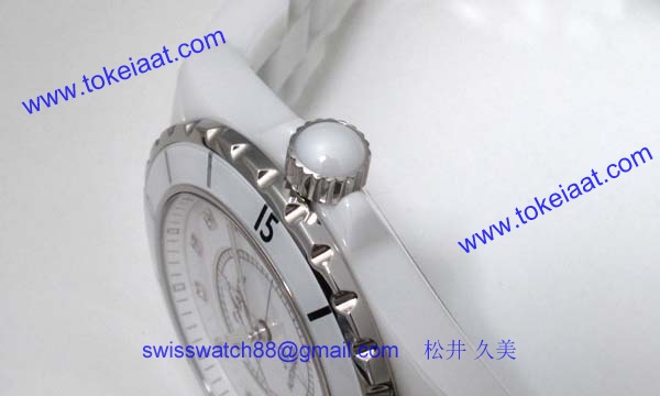 偽物CHANELシャネル時計 J12 ホワイトセラミック 38 H1629