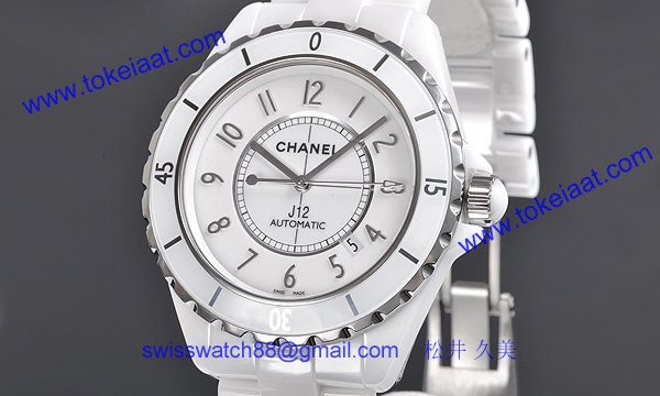 シャネル時計 CHANEL偽物 スーパーコピー 自動巻きセラミック タイプ メンズ ホワイト J12 42 H2981