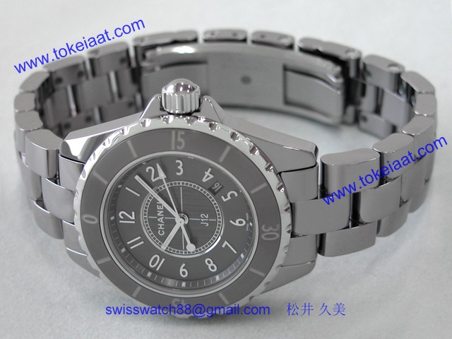 シャネル CHANEL時計 J12　クロマティック 33mm　チタンセラミック グレー H2978