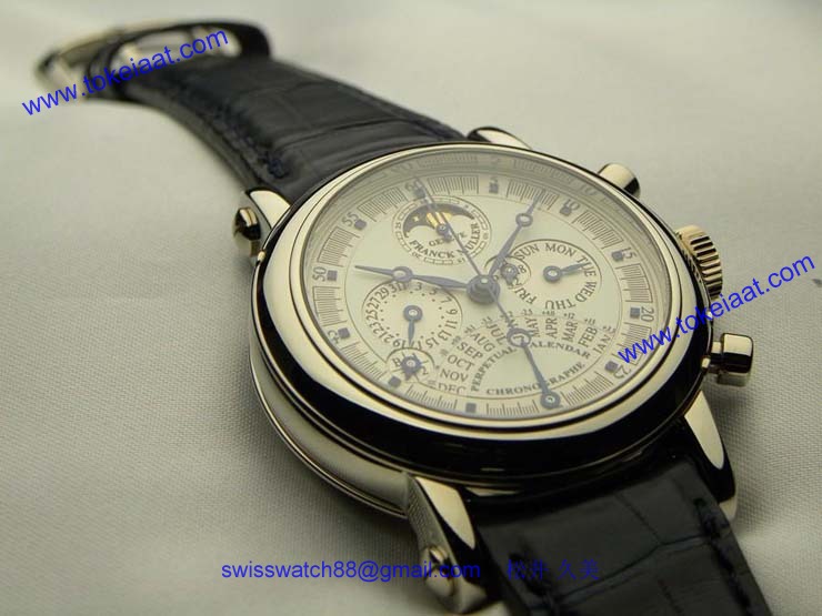 FRANCK MULLER フランクミュラー時計コピーレトログラード式パーペチュアルカレンダーダブルフェイスクロノグラフ 7000QPEDF