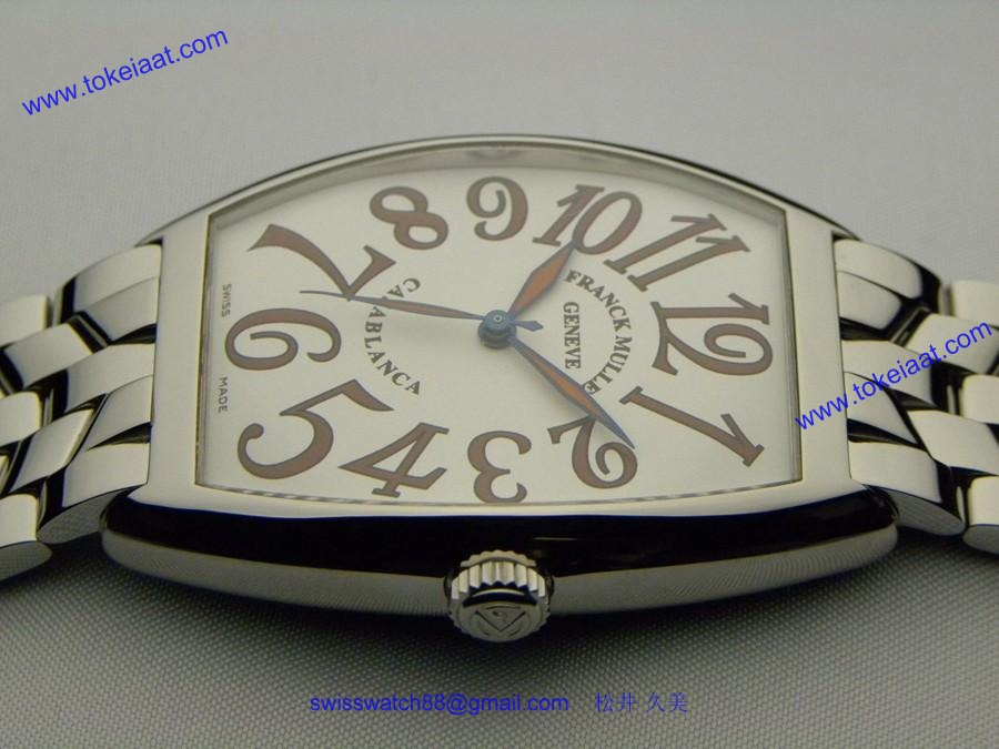 腕時計 コピー FRANCK MULLER フランクミュラー カサブランカサハラホワイト 6850SAHA