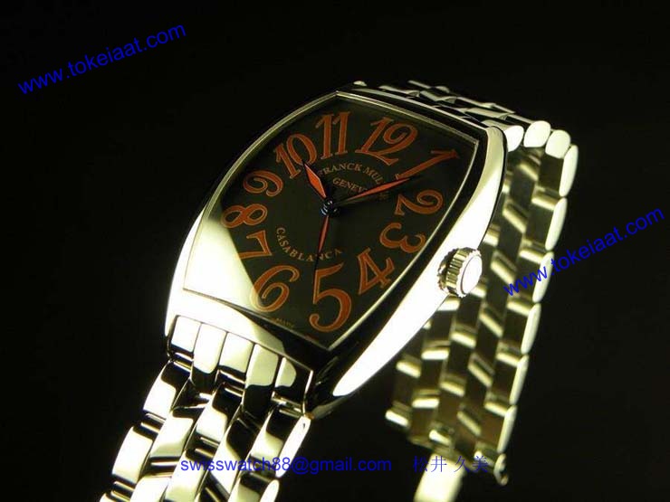 FRANCK MULLER フランクミュラー 時計 偽物 カサブランカ サハラ ブラック 6850CASA