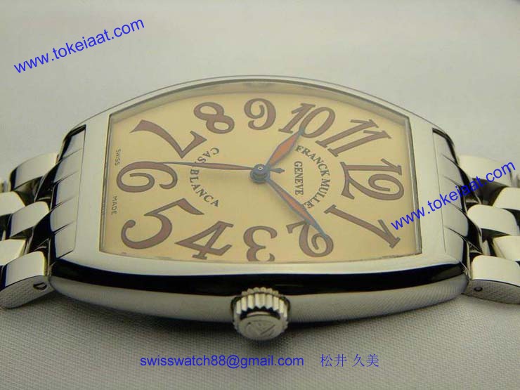 FRANCK MULLER フランクミュラー 時計 偽物 カサブランカ サハラ サーモンピンク 6850SAHA