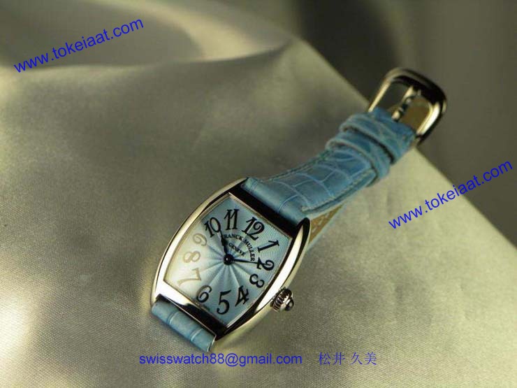 腕時計 コピー FRANCK MULLER フランクミュラー トノウカーベックス インターミディエ パステルブルー 2251QZ
