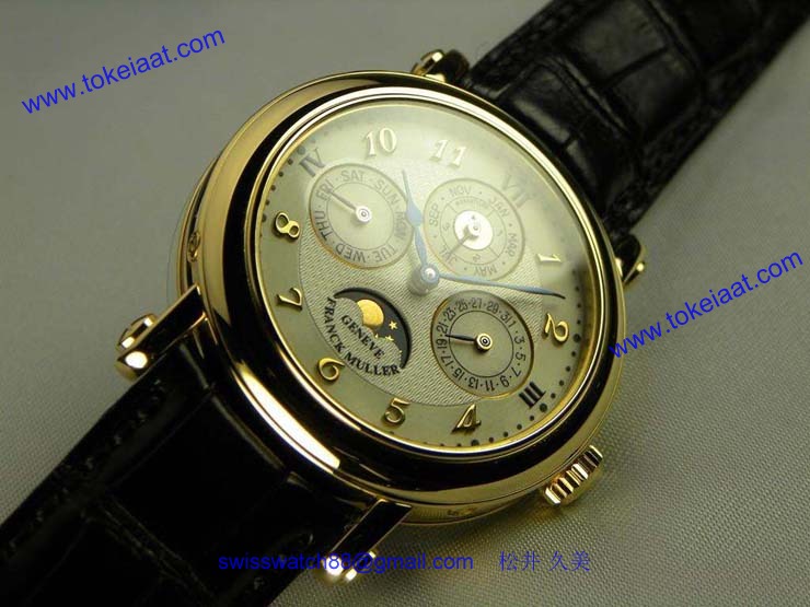 腕時計 コピー FRANCK MULLER フランクミュラー 激安 ラウンド パーペチュアルカレンダー 