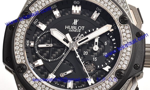 (HUBLOT)ウブロ コピー時計 キングパワー パワーリザーブ ジルコニウム ダイヤモンド 709.ZX.1770.RX.1704