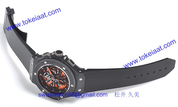 (HUBLOT)ウブロ コピー時計 ビッグバン アエロバン オールブラックオレンジ 310.CI.1190.RX.ABO10