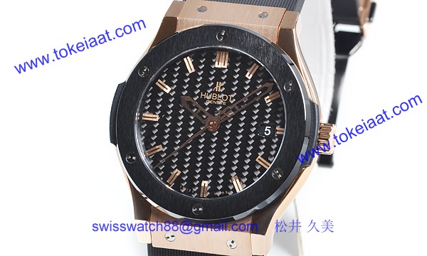 (HUBLOT)ウブロ コピー時計 クラシック フュージョン ゴールドセラミック 511.PM.1680.RX