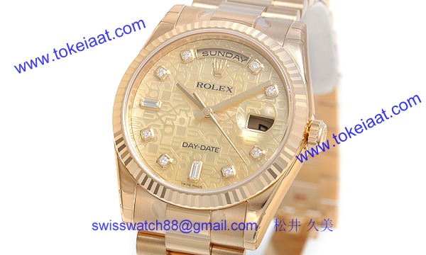 ロレックス(ROLEX) 時計 デイデイト 118238NCA