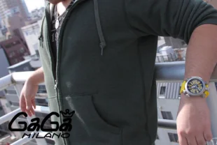 ガガミラノ ダイビング48mm チタン オートマチック ラバー イエロー/ メンズ 5040.2 コピー 腕時計