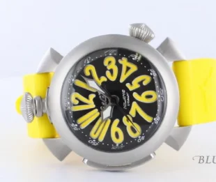 ガガミラノ ダイビング48mm チタン オートマチック ラバー イエロー/ メンズ 5040.2 コピー 腕時計